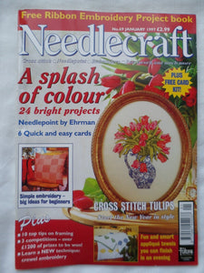 Needlecraft # 69 - January 1997 - Cross stitch tulips