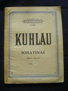 Kuhlau Sonatinas - Augeners -  Vintage Sheet Music -