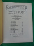 Schirmer - Chopin - Book 3 - Polonaises - Vintage Sheet Music -