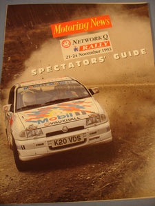 Motoring News Network Q Rally spectators guide 1993