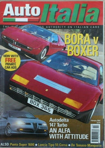 Auto Italia Magazine - February 2003 - Ferrari Bora vs Boxer