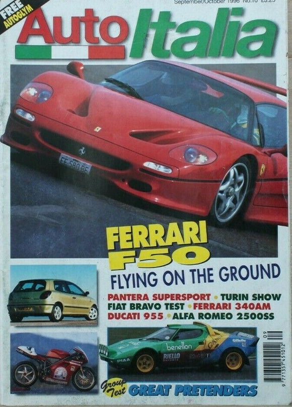 Auto Italia Magazine - Sept / Oct 1996 - Ferrari F50 - 340 America