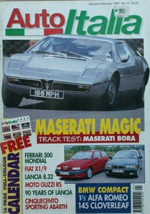 Auto Italia Magazine - Jan / Feb 1997 - Maserati Bora - Ferrari 500 Mondial