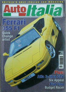 Auto Italia Magazine - January 1999 - Ferrari F355