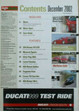 Auto Italia Magazine - December 2002 - Ferrari F40 - 147 GTA - 127