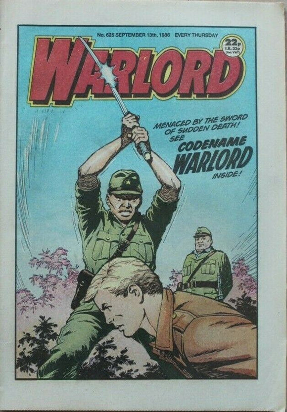 Vintage Warlord war comic # 625 - 13th September 1986