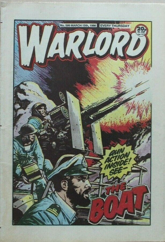 Vintage Warlord war comic # 599 - 15 March 1986