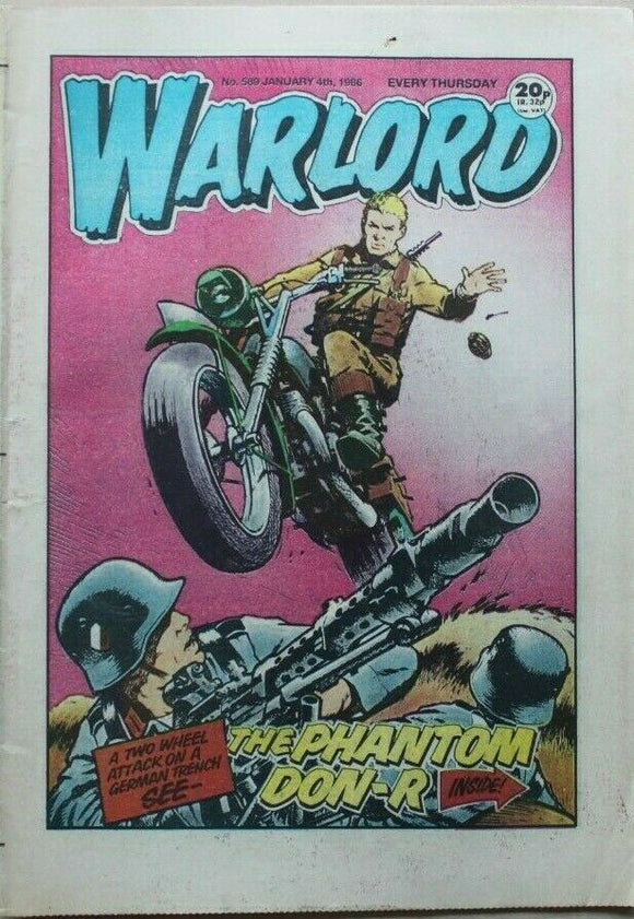 Vintage Warlord war comic # 589 - 4 January 1986