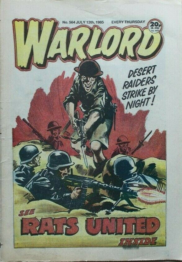 Vintage Warlord war comic # 564 - 13 July 1985