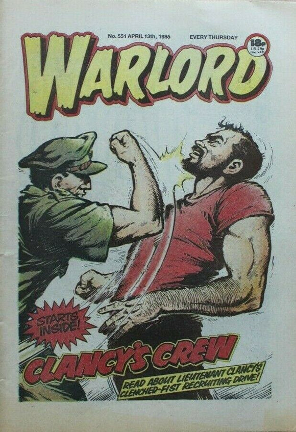 Vintage Warlord war comic # 551 - 13 April 1985