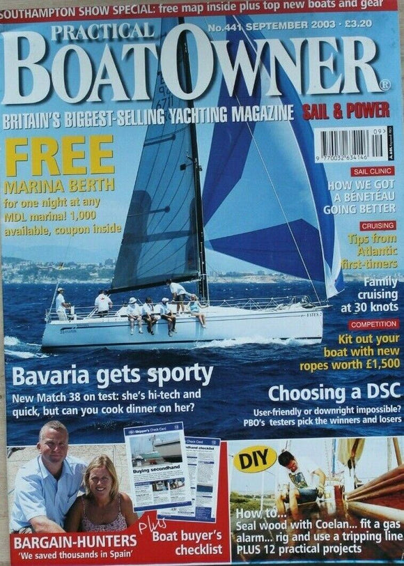 Practical boat Owner - September 2003 - Bavaria 38 Match