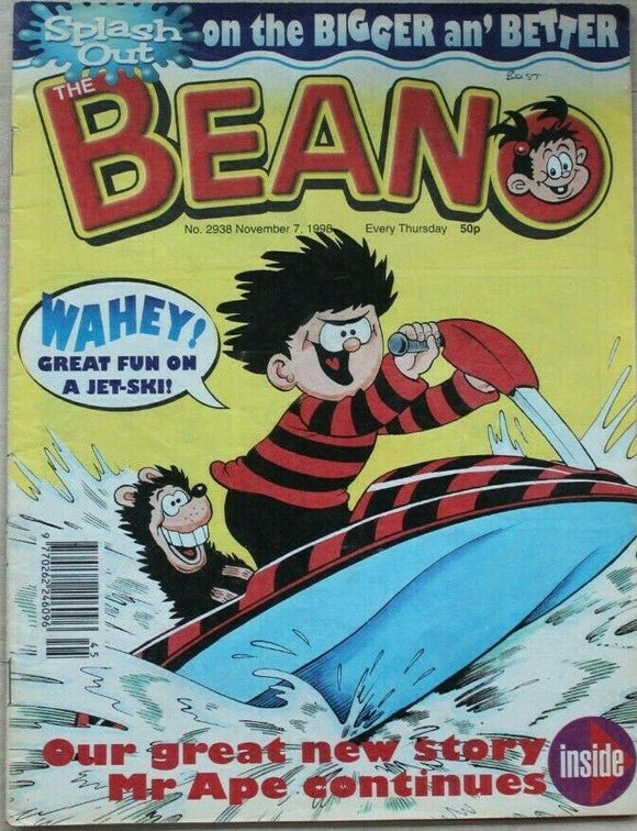 Beano Comic - 2938 - 7 November 1998