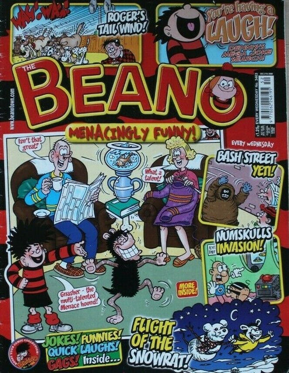 Beano Comic - 3463 - 28 December 2008