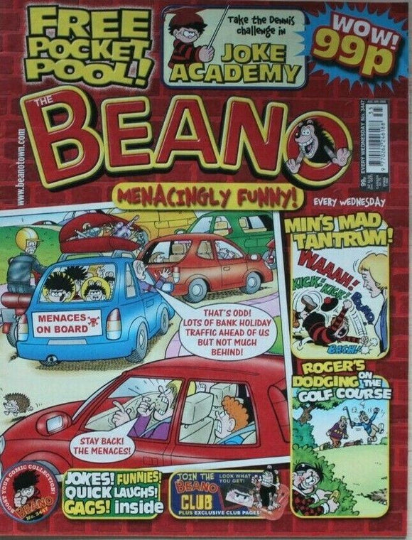 Beano Comic - 3447 - 30 August 2008