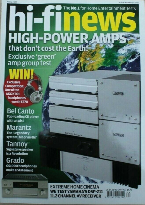 Hi Fi News - April 2008 - High Power amps