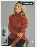 Patons knitting pattern Jumper cardigan slipper  - Nikki, Hannah & Ali